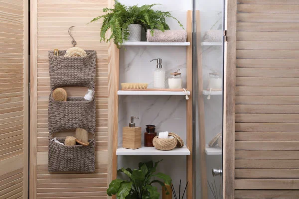 Overdoor Three-Shelf Organizer | 8 Tips For Small Bathroom Renovations In NYC | DCON Renovations New York - Brooklyn | Remodeling - Architectural Design - Residential Contractor - Brownstoner Experts